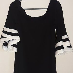 Woman's Black Dress w/ Wide Sleeves